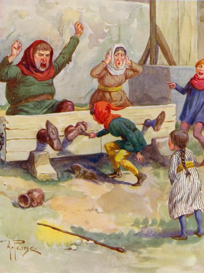 Merrie England : Dans les stocks - Alfred (after) Pearse