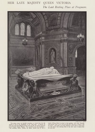 Le dernier lieu de repos de la reine Victoria à Frogmore - Alfred (after) Pearse