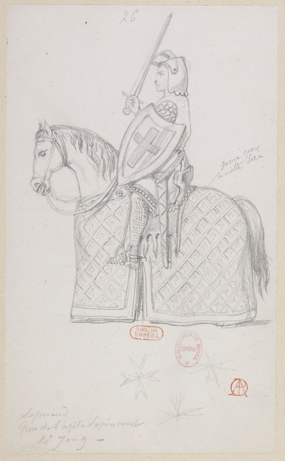 Halévy - La magicienne - maquettes de costumes par Alfred Albert - 26. (Jeu d
