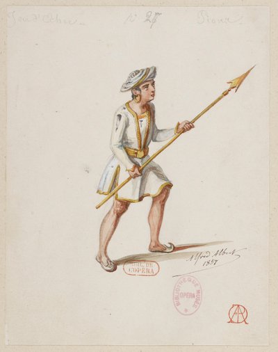 Halévy - La magicienne - maquettes de costumes par Alfred Albert - 27. Jeu d