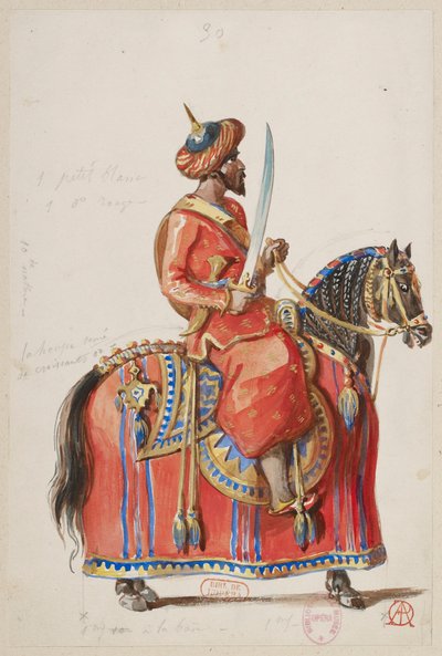 Halévy - La magicienne - maquettes de costumes par Alfred Albert - 30. (Jeu d