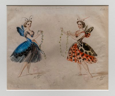 La Source. Ballet de Ludwig Minkus et Léo Delibes. Modèle de costume - Alfred Albert