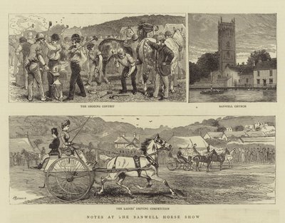 Notes au Banwell Horse Show - Alfred Chantrey Corbould