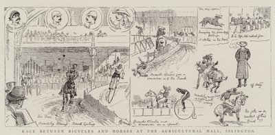 Course entre vélos et chevaux à l