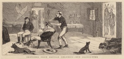 Croquis de la Colombie-Britannique, notre Coiffeur - Alfred Chantrey Corbould