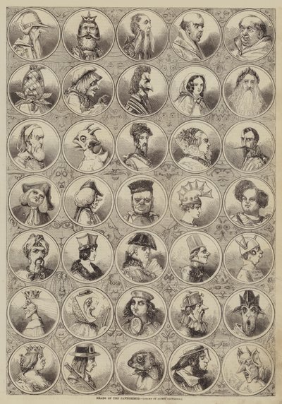 Têtes des pantomimes - Alfred Crowquill