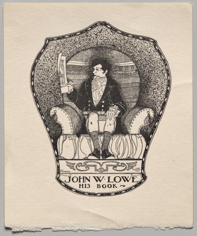 Ex-libris : John W. Lowe - Alfred Dawson