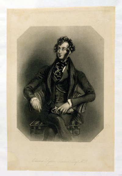 Edward Lytton Bulwer (1803-73), gravé par H. Cook - Alfred Edward Chalon