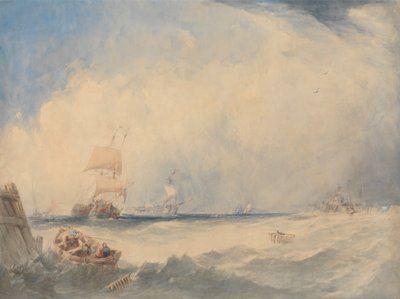Scène de Navigation dans le Port de Dunkerque - Alfred Gomersal Vickers
