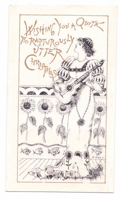 Carte de vœux victorienne d