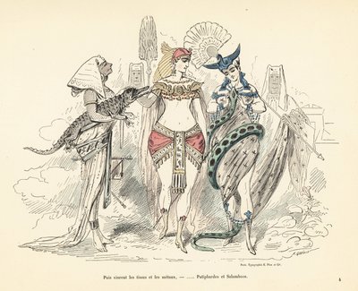 Salammbô et la femme de Potiphar en tenues exotiques, Carthage, 3e siècle - Alfred Grevin