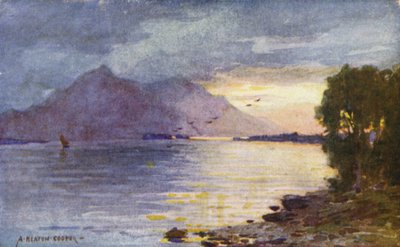 Un coucher de soleil aquatique, Lough Leane, Killarney - Alfred Heaton Cooper