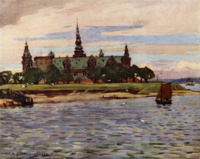Danemark : Helsingor, Château de Kronborg - Alfred Heaton Cooper