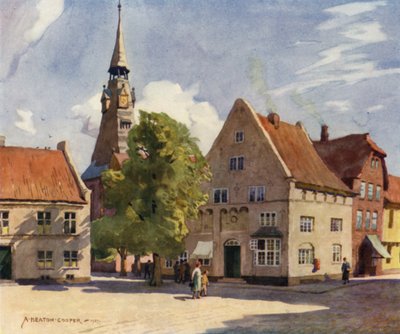 Danemark : Tonder, Une ville médiévale dans le Nord du Slesvig - Alfred Heaton Cooper