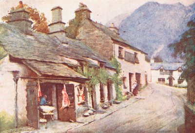 Lake District : Coniston Village, la vieille boucherie - Alfred Heaton Cooper