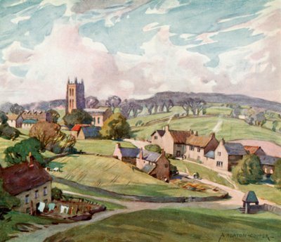 Village de Mells, près de Frome - Alfred Heaton Cooper