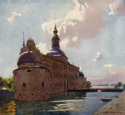 Château de Vadstena, lac Vattern - Alfred Heaton Cooper