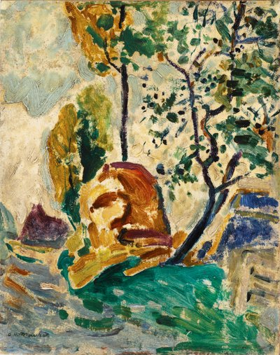 Arbre et rocher - Alfred Henry Maurer