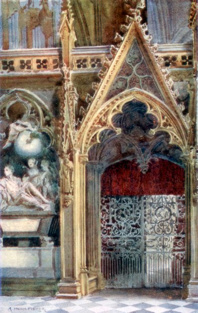 Entrée du chœur, Abbaye de Westminster, 1902 - Alfred Hugh Fisher