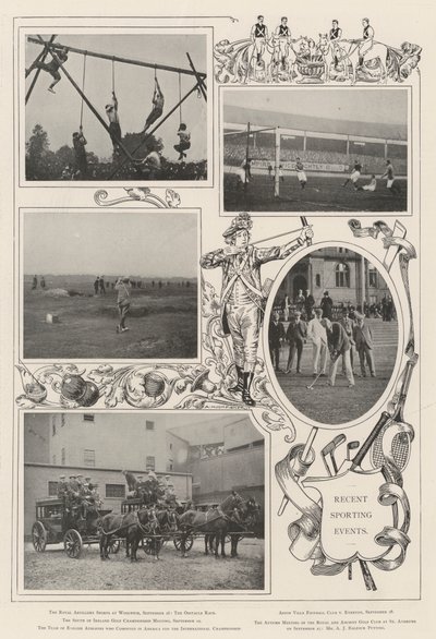 Événements sportifs récents - Alfred Hugh Fisher