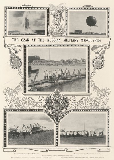 Le Tsar aux manœuvres militaires russes - Alfred Hugh Fisher