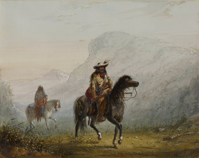 « Bourgeois » W---r et son squaw - Alfred Jacob Miller