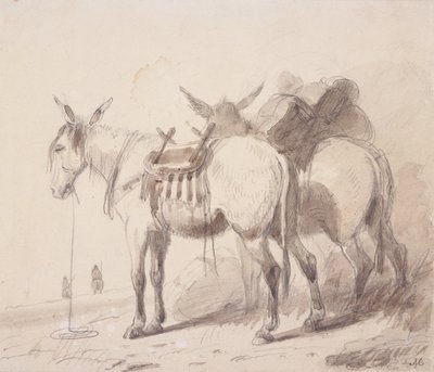 Équipement de mule, vers 1837 - Alfred Jacob Miller