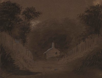 Petite maison parmi les arbres - Alfred Jacob Miller