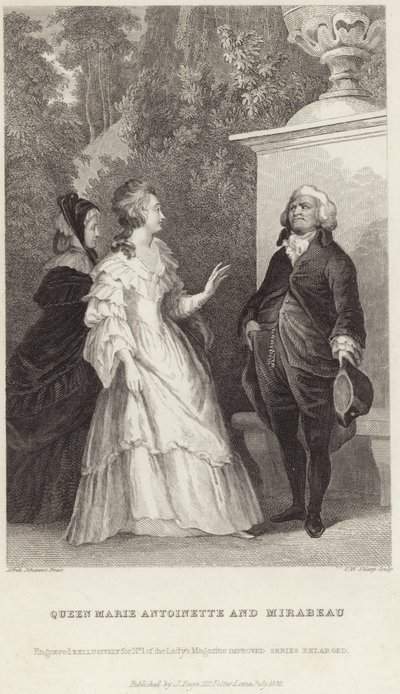 Reine Marie-Antoinette et Honoré Gabriel Riqueti - Alfred Johannot