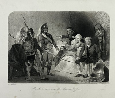 Mme Richardson et les officiers britanniques - Alfred Jones