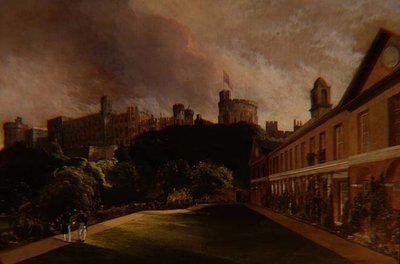 Vue du château de Windsor depuis le collège de Traver - Alfred Montague