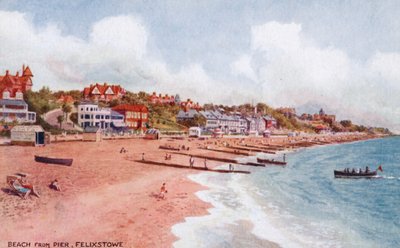 Plage depuis la jetée, Felixstowe - Alfred Robert Quinton