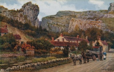 Village de Cheddar et Lion Rock - Alfred Robert Quinton