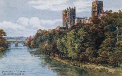 Cathédrale de Durham, depuis le pont de Prebends - Alfred Robert Quinton