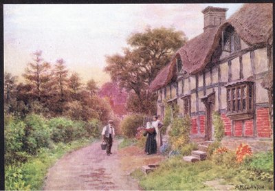 Soirée, Elmley Castle, Worcester, de The Cottages and the Village Life of Rural England publié par Dent & Sons Limited - Alfred Robert Quinton