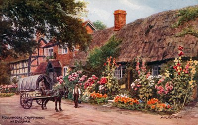 Rose trémières, Cropthorne, Evesham - Alfred Robert Quinton