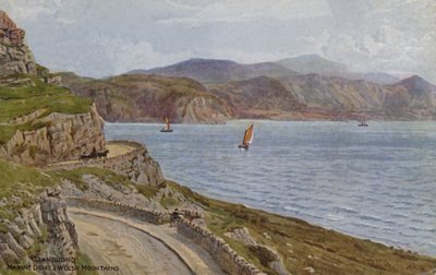 Llandudno, Marine drive et montagnes galloises - Alfred Robert Quinton