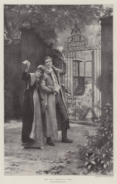Son dernier regard sur la maison - Alfred Sheldon Williams