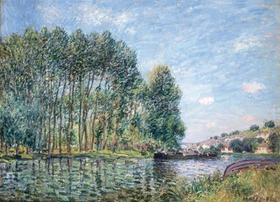 Un méandre de la rivière Loing à Moret. Printemps - Alfred Sisley