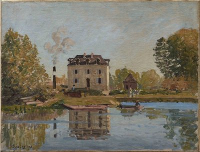 Usine en bord de Seine, Bougival - Alfred Sisley