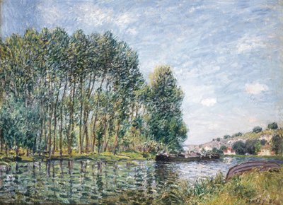 French: Tournant du Loing à Moret - Alfred Sisley