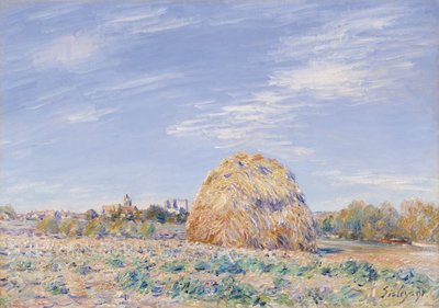 Meule de foin sur les rives du Loing, 1891 - Alfred Sisley