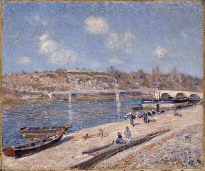 La plage de Saint-Mammès - Alfred Sisley