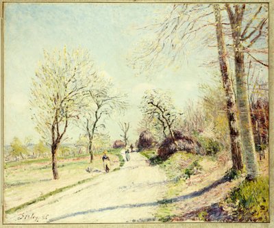 La Route de Veneux à Moret un Jour de Printemps, 1886 - Alfred Sisley