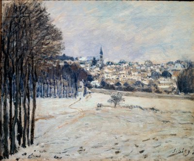 La neige à Marly - Alfred Sisley