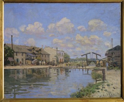 Vue du Canal St. Martin, Paris … (oil on canvas) - Alfred Sisley