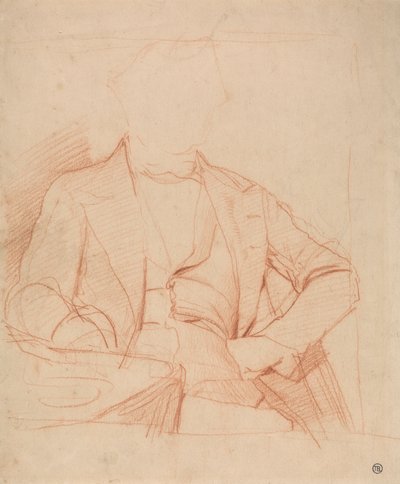 Étude pour le portrait de M. Coleman : assis face à l