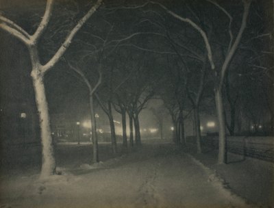 Une nuit glaciale, New York, 1898 - Alfred Stieglitz