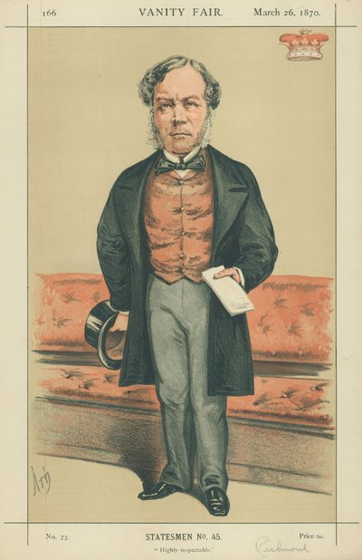 Vicomte Ranelagh, Très respectable, 26 mars 1870, caricature de Vanity Fair - Alfred Thompson