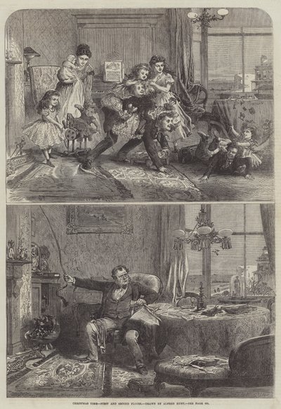 Noël, premier et deuxième étages - Alfred William Hunt